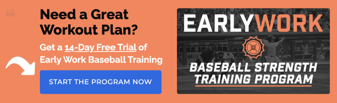 Early Work online baseball strength training